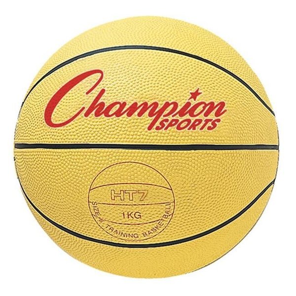 Champion Sports Champion Sports HT74 29.5 in. Weighted Basketball Trainer; Yellow - 4.5 lbs HT74